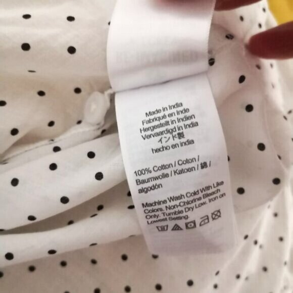 Like New J Crew Classic-fit Ruffle Neck Shirt In Sweet Spots Size 2 - Picture 7 of 7